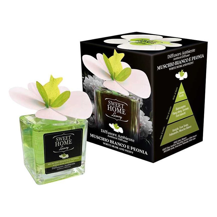 Drėkintuvas Sweet Home Collection Aroma difuzorius Baltas Musk and Peony 150 ml