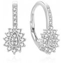 Beneto Glittering silver earrings with zircons AGUC2154L
