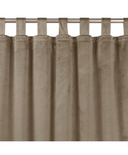 Homede Curtains VELVET TAB BEIGE 200x270