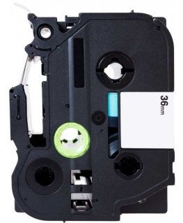 PRINTLINE-yhteensopiva värinauha Brother TZE-261:n kanssa, TZ-261, 36 mm, musta tulostus/valkoinen tausta
