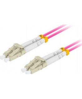 Extralink LC/UPC-LC/UPC | Patchcord | Wielomodowy, OM4, Duplex, 3mm, 1m (EX.36851)