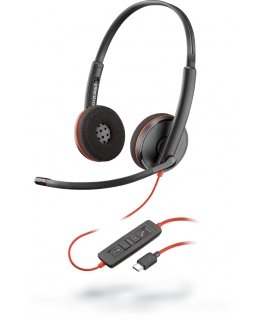 POLY Blackwire C3220 Headset Wired Head-band Office/Call center USB Type-C Black
