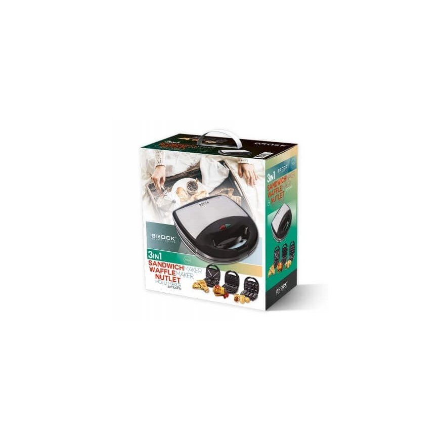 Brock Electronics SSM 2004 SS sumuštinių keptuvė 750 W Juoda, Sidabras – 2