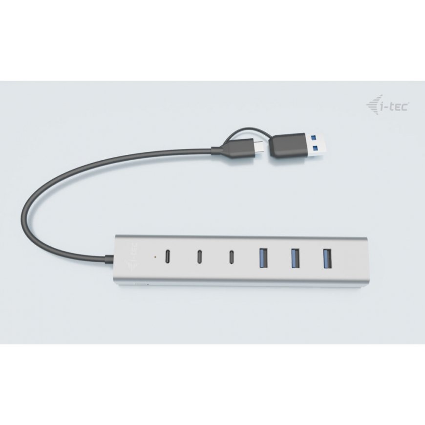 i-tec USB-C/USB-A Charging Metal HUB 7 port (3x USB-C, 4x USB-A) – 2