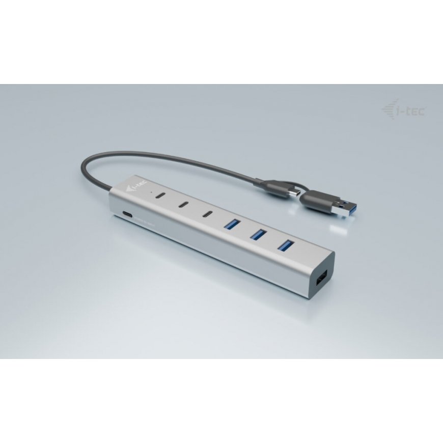 i-tec USB-C/USB-A Charging Metal HUB 7 port (3x USB-C, 4x USB-A) – 3