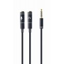 Gembird !Adapter audio microphon 3.5mm mini Jack/4PIN/0. garso kabelis 0,2 m 2 x 3.5mm Juoda