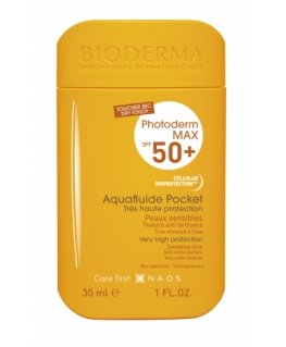 Bioderma Photoderm MAX Aquafluide Pocket SPF 50+ Apsauginis kremas nuo saulės Veidas Suaugusiesiems