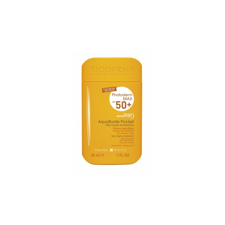 Bioderma Photoderm MAX Aquafluide Pocket SPF 50+ Sunscreen cream Лицо Взрослые