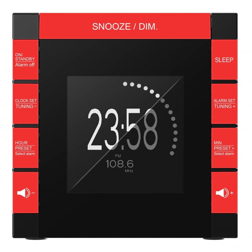 Bigben Interactive RR70PROCKWOOD raadio Kell Digitaalne Must, Pruun, Punane – 4