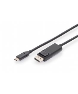 Digitus AK-300333-020-S videokaapeli-adapteri 2 m USB Type-C DisplayPort musta