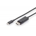 Digitus AK-300333-020-S video kabeļu aksesuārs 2 m USB Veids-C DisplayPort Melns Digitus AK-300333-020-S video kabeļu aksesuārs 2 m USB Veids-C DisplayPort Melns