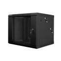 Lanberg WF02-6609-10B statnis 9U Pie sienas stiprināms statīvs Melns