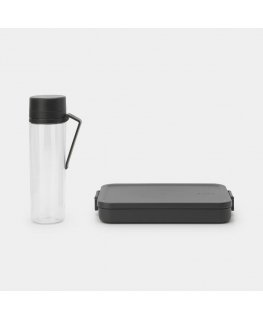 Brabantia Make & Take Lõunasöögikarpide komplekt 1100 l Plast Hall, Läbipaistev 2 tk