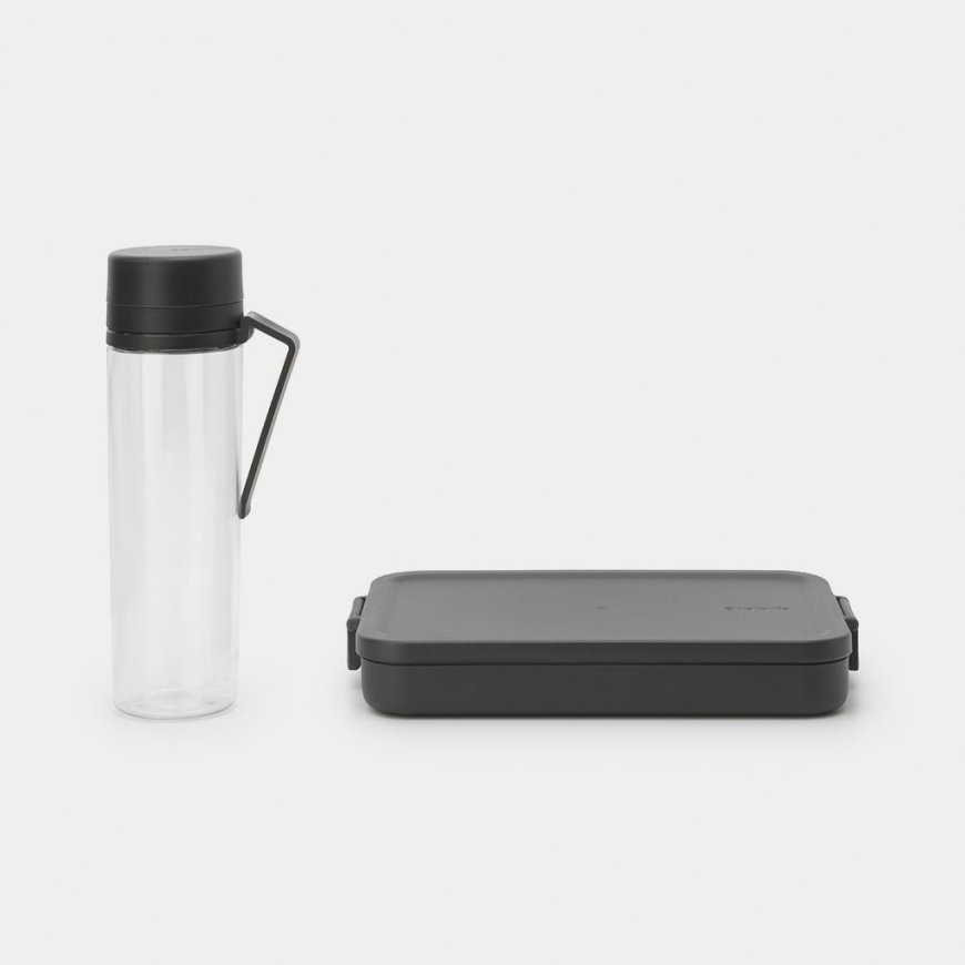 Brabantia Make & Take Lunch box set 1100 L Plastic Grey, Transparent 2 pc(s)