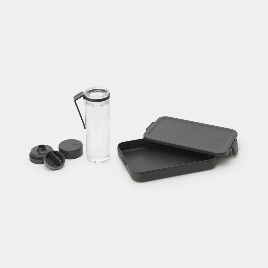 Brabantia Make & Take Lunch box set 1100 L Plastic Grey, Transparent 2 pc(s) – 2