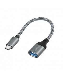 LogiLink CU0106 USB-kaapeli USB 3.2 Gen 1 (3.1 Gen 1) 0,15 m USB C USB A Harmaa
