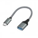 LogiLink USB 3.2 Gen1 Type-C adapter, C/M to USB-A/F, OTG, auminum, 0.15 m LogiLink USB 3.2 Gen1 Type-C adapter, C/M to USB-A/F, OTG, auminum, 0.15 m