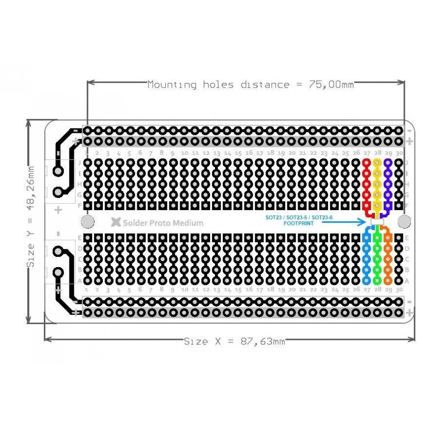 Msx Electronics Universal board, medium 420 holes - MSX – 3