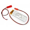 Akyga 510mAh 1S 3.7V Li-Pol akku - JST-BEC liitin + pistorasia - 60x20x5mm