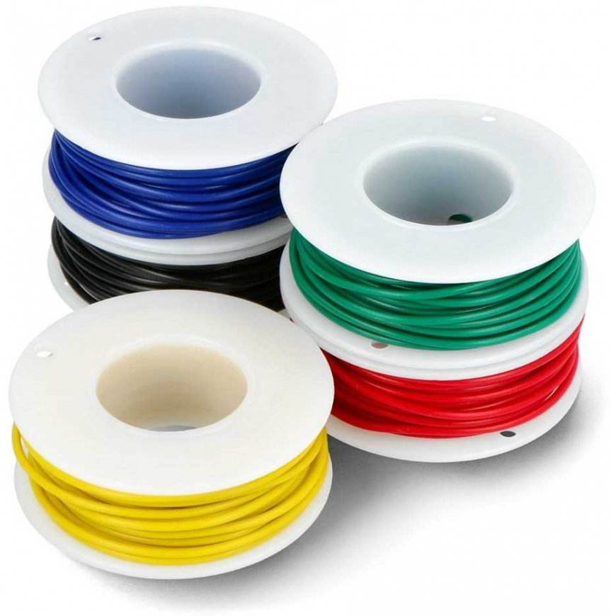 22AWG-lankakelojen sarja eri väreissä - 5 kpl - justPi
