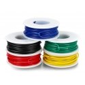 Skirtingų spalvų 22AWG vielos ričių rinkinys - 5 vnt - justPi Skirtingų spalvų 22AWG vielos ričių rinkinys - 5 vnt - justPi