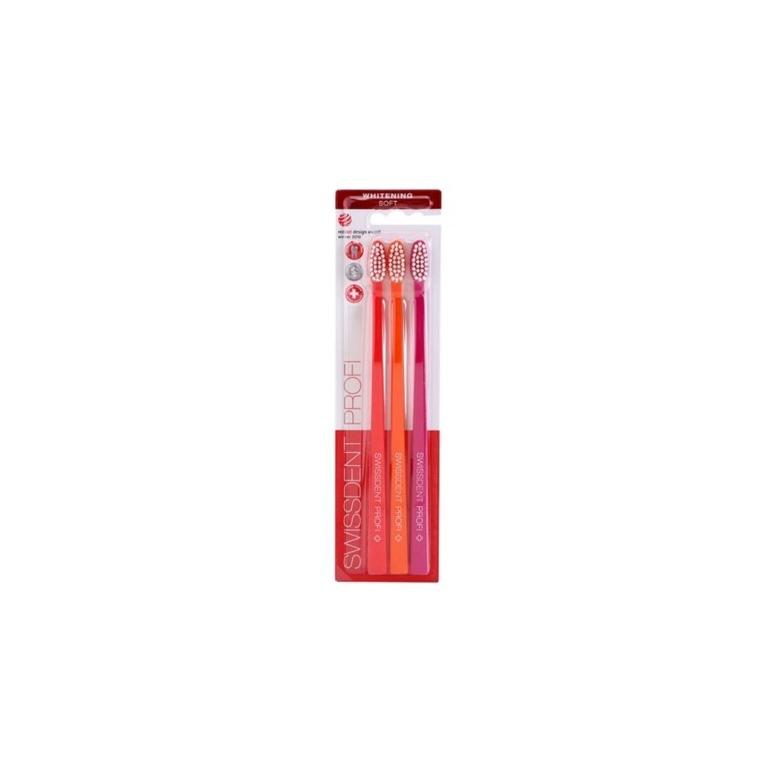 Swissdent Whitening Soft Verbier Dantų šepetėlis 2 + 1 FREE