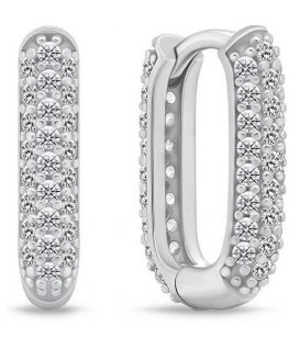 Brilio Silver Brilio Silver Sparkling silver earrings with zircons EA1023W