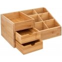 5five Simply Smart Bamboo Bamboo Cosmetic Holder, 3 Drawers 5five Simply Smart Bamboo Bamboo Cosmetic Holder, 3 Drawers