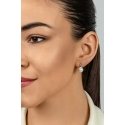 Brilio Silver Elegant silver earrings with zircons EA788W