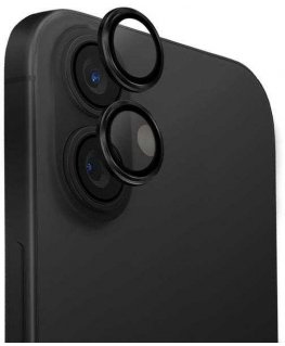 Uniq Optix Aluminum Camera Lens Protector for iPhone 16 / 16 Plus with Applicator - Black