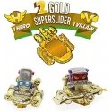 Magic Box SuperThings Super Special Gold Tin -erikoissetti sarjan 3 kultaisilla puskoilla Magic Box SuperThings Super Special Gold Tin -erikoissetti sarjan 3 kultaisilla puskoilla