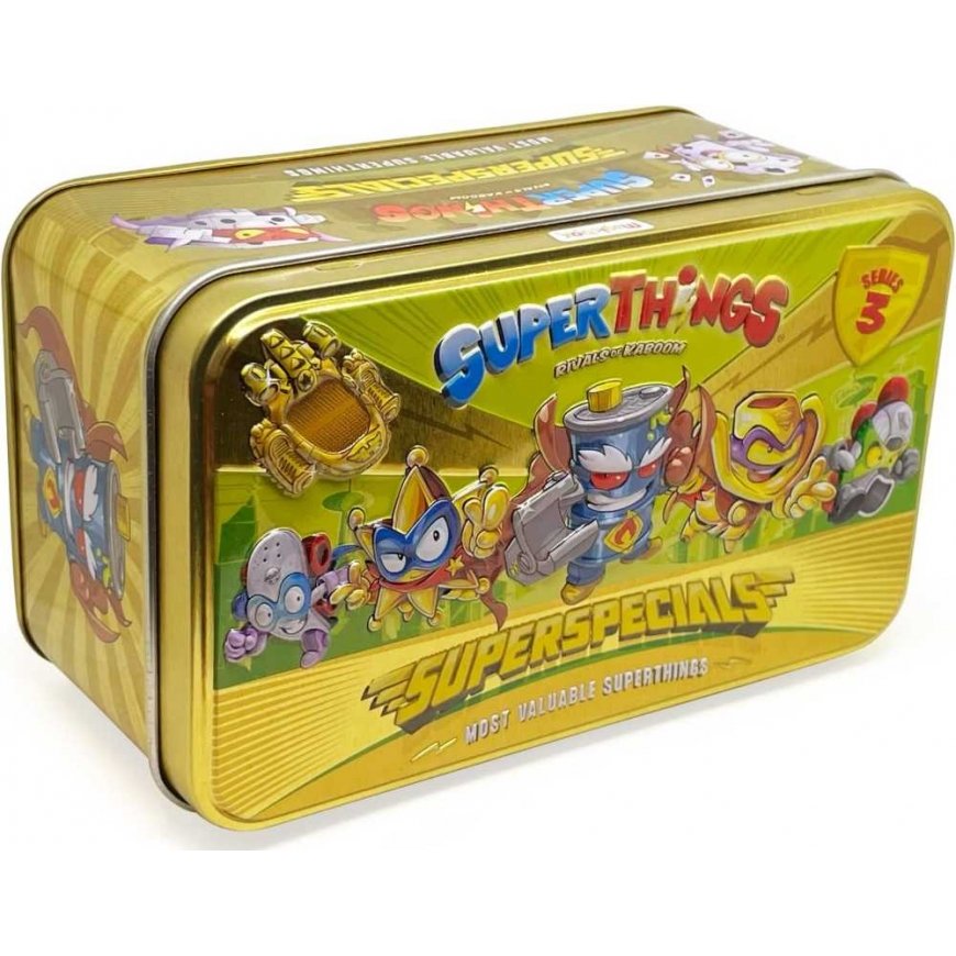 Magic Box SuperThings Super Special Gold Tin exclusive set with series 3 golden puszka – 4