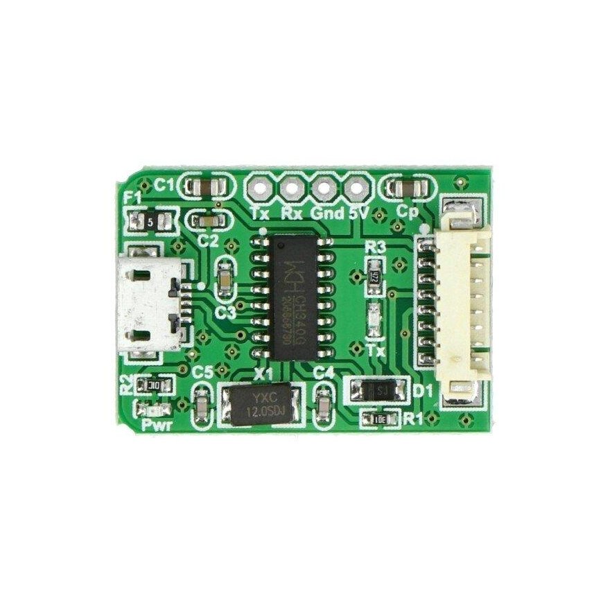 Oem IDC 10 kontaktų 1.27mm - microUSB adapteris, skirtas PMS7003 jutikliui – 2