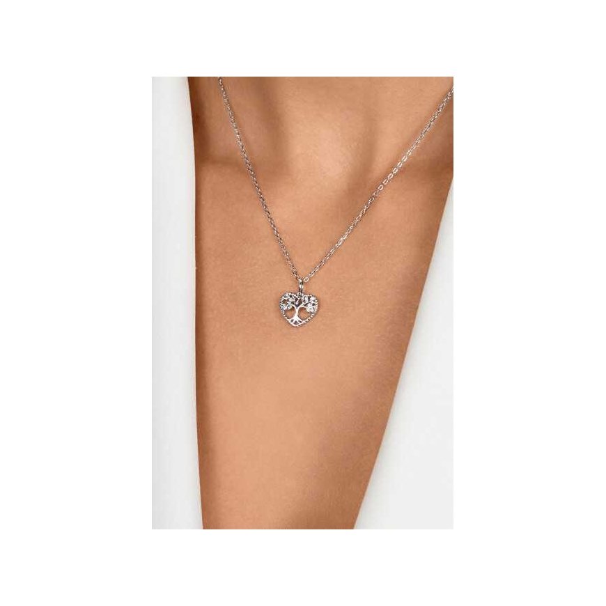 Brilio Silver Matching Silver Tree of Life Necklace NCL152W – 3