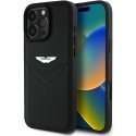 Case Aston Martin HC Leather Victory Design Apple iPhone 16 Pro Max black