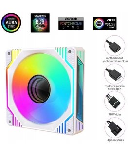 1st Cool "Wentylator 1stCOOL AURA EVO -peili ARGB PWM 120mm" (F12-AURA-EVO-W1)