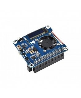 Power over Ethernet HAT (B), 802.3af PoE ja verkkosovitin Raspberry Pi 3B+/4B:lle, Waveshare 18014