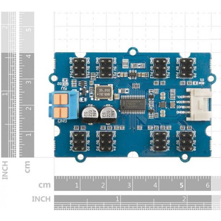 Seeed Studio Grove, PCA9685, 16-channel servo controller, 12-bit PWM I2C – 4
