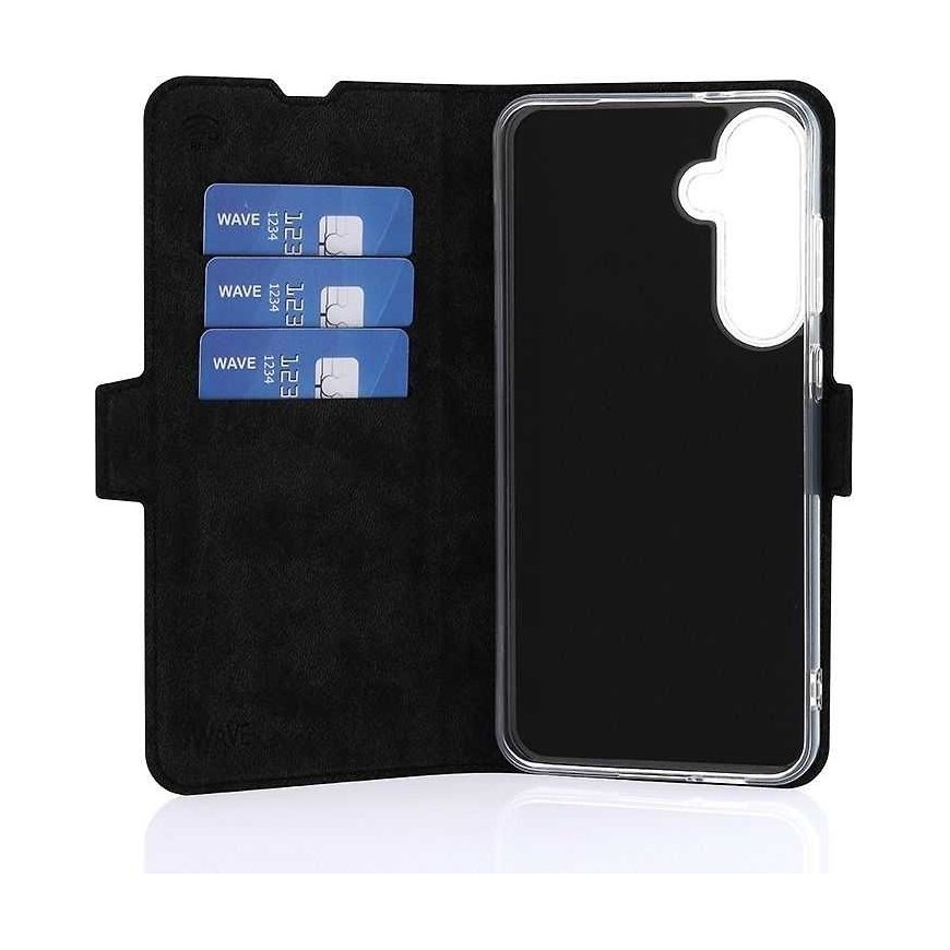 Wave BookCase - protective case, Samsung Galaxy S24 FE, black – 4