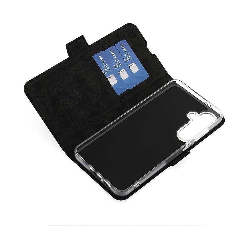 Dėklas Wave BookCase -suojakotelo, Samsung Galaxy S24 FE, musta – 5