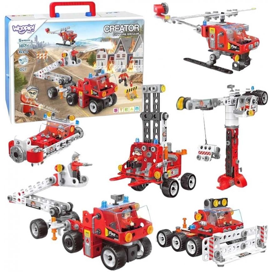 WOOPIE Creator City Fire Brigade Building Kit