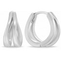 Brilio Silver Charming silver hoop earrings EA1095W Brilio Silver Charming silver hoop earrings EA1095W