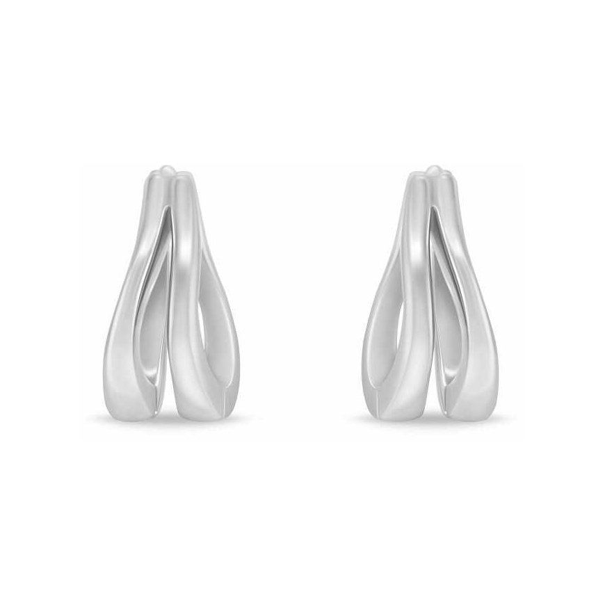 Brilio Silver Charming hopeiset korvarenkaat EA1095W – 2