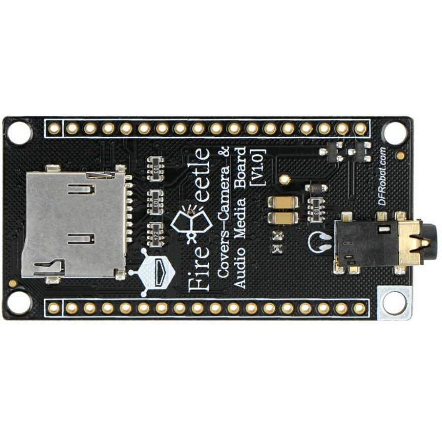 Camera and Audio Media Board – FireBeetle Caps – Audio Module Included with OV7725 Camera – For ESP32 – DFRobot DFR0498 – 3