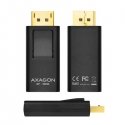 Axagon RVD-HI video kabeļu aksesuārs DisplayPort HDMI Melns