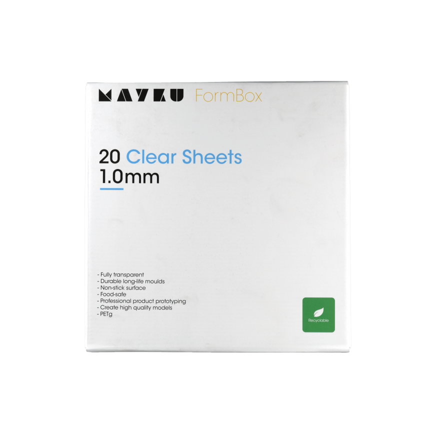 Mayku FormBox transparent 1.0mm sheets - 20 pcs