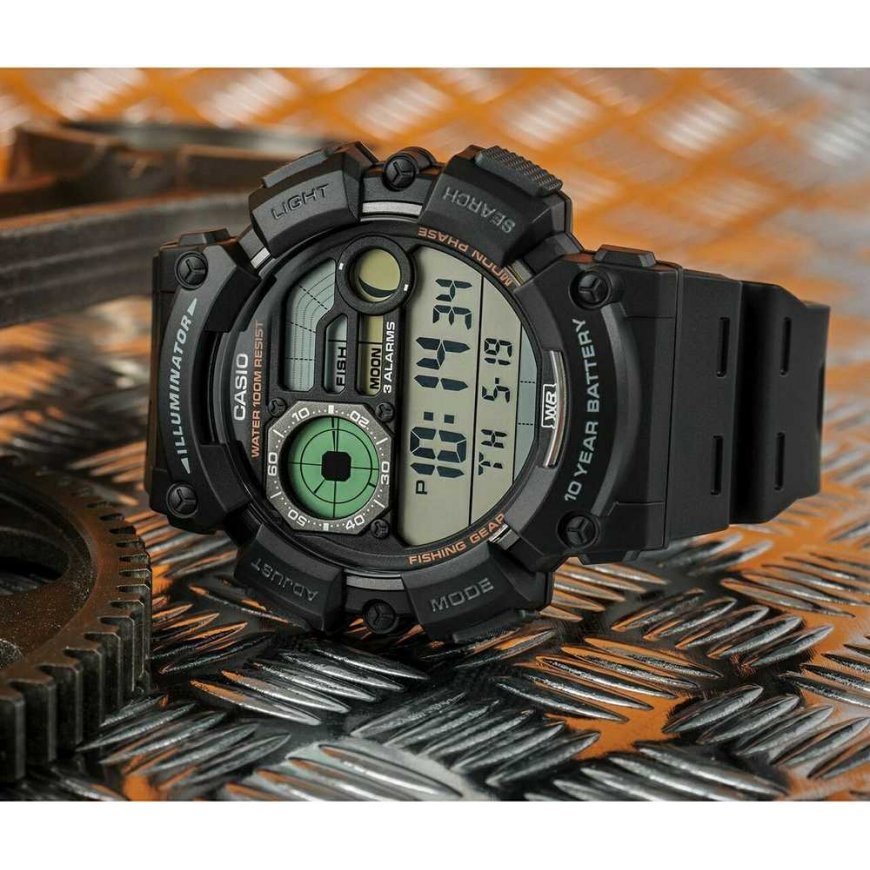 Laikrodis vyrams CASIO Digital Moonphase WS-1500H-1A + BOX – 4