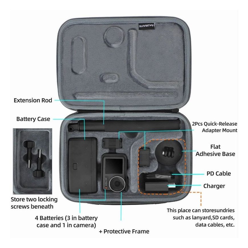 Sunnylife Case for Dji Osmo Action 3