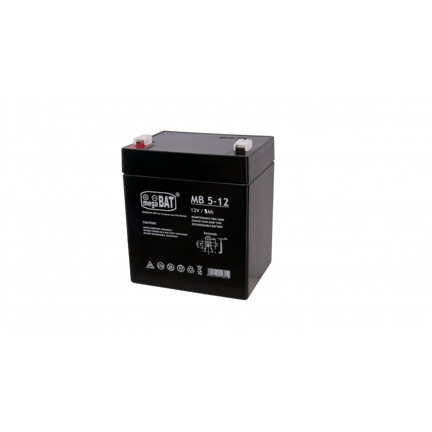 MegaBat MB 5-12 UPS akumulators Noslēgts