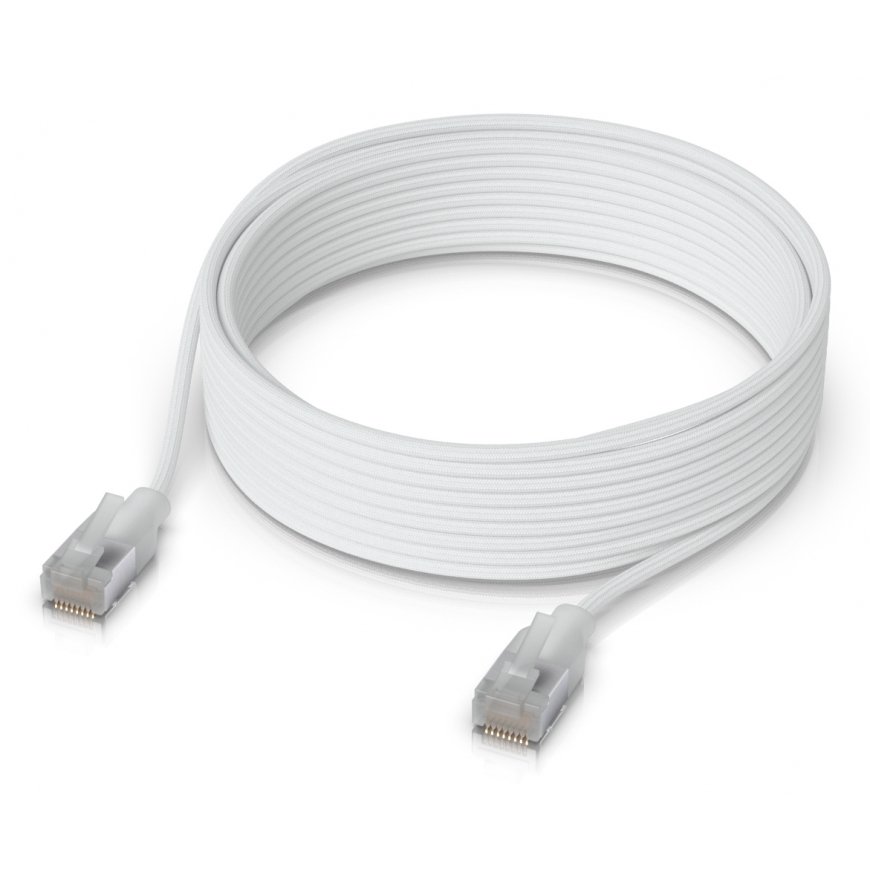Ubiquiti UACC-Cable-Patch-EL-C6A-8M-W tinklo kabelis Permatomas, Balta Cat6a – 2